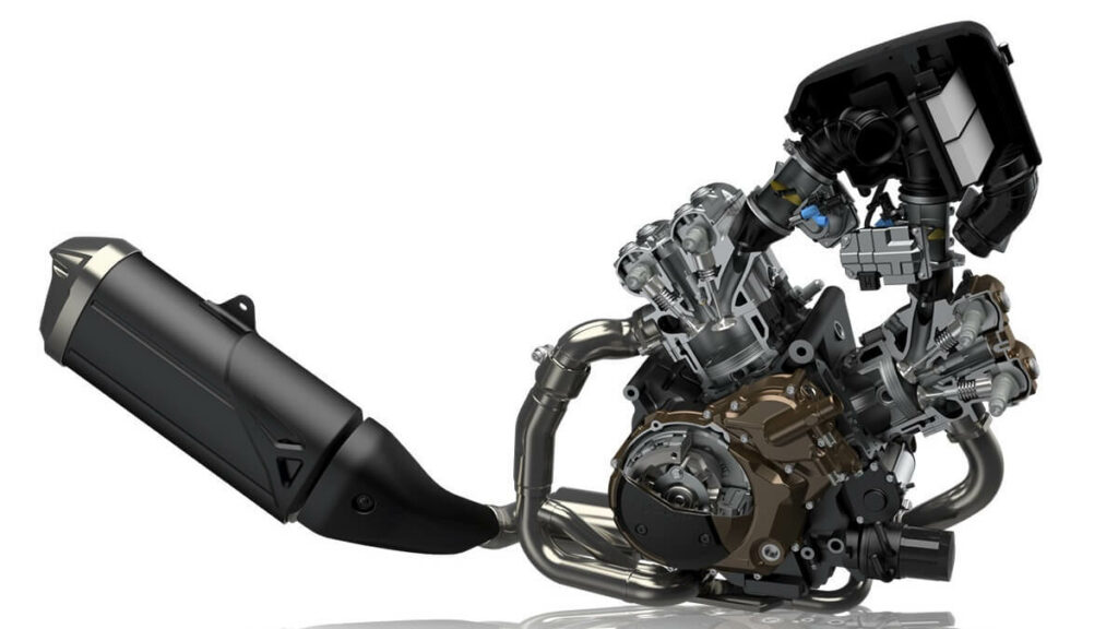 Ilustração do moto da V-Strom 1050 XT 2023.