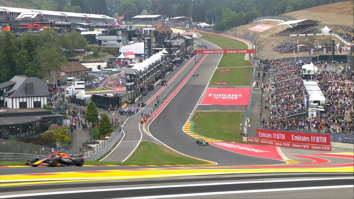 Foto do circuito do GP na Bélgica