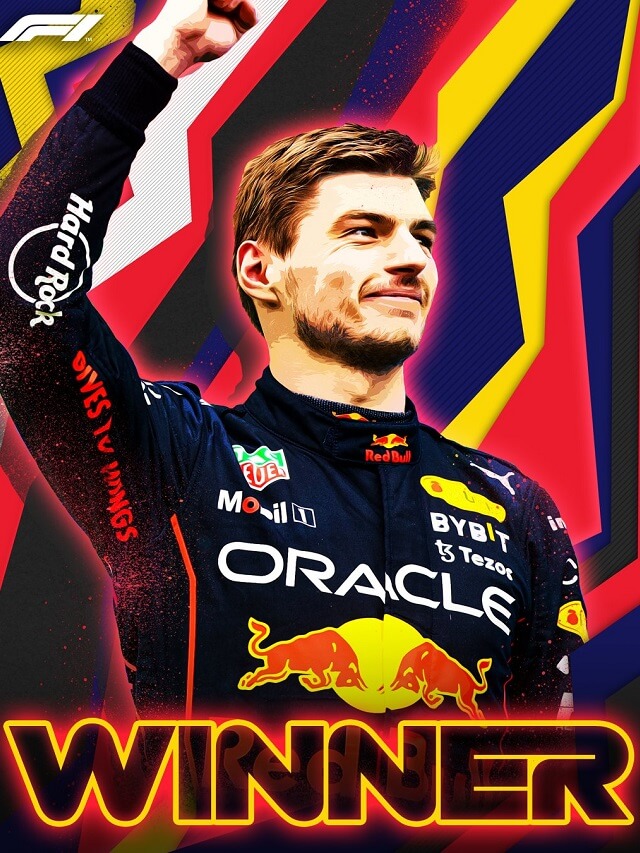 Foto do piloto Max Verstappen