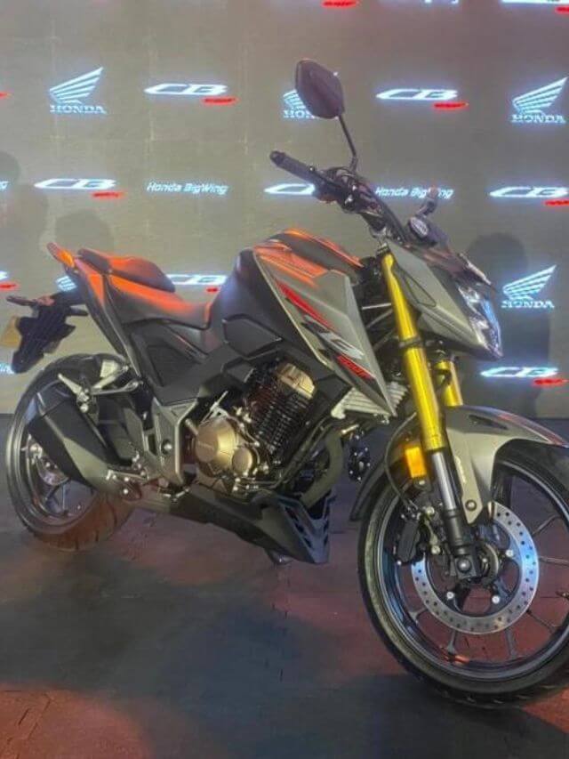 Honda CB 300F 2023, cinza.