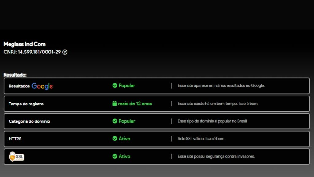 Print do Site Confiável