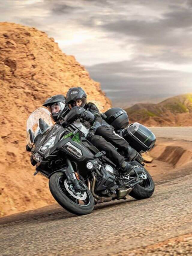 Versys 1000 na curva.