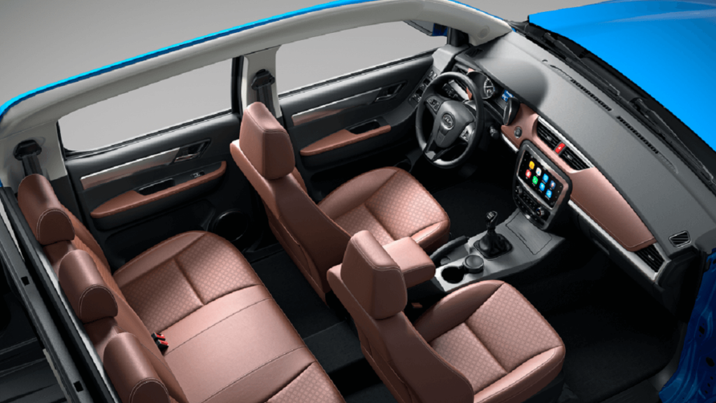 Interior da picape JAC E-JP8 2023