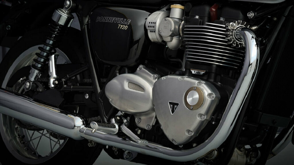 Motor da Bonneville T120.