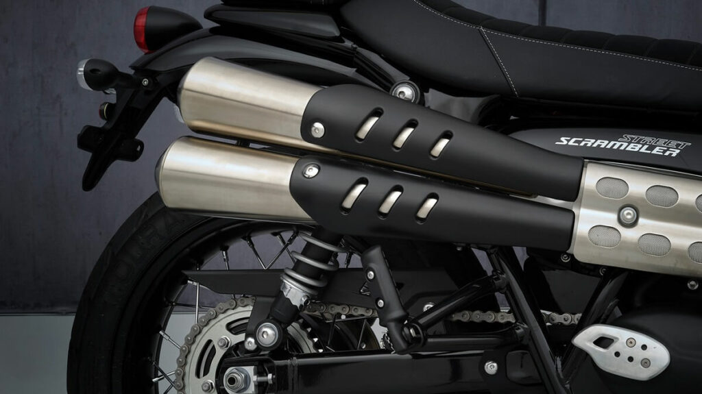Escapamento da Scrambler 900 2023