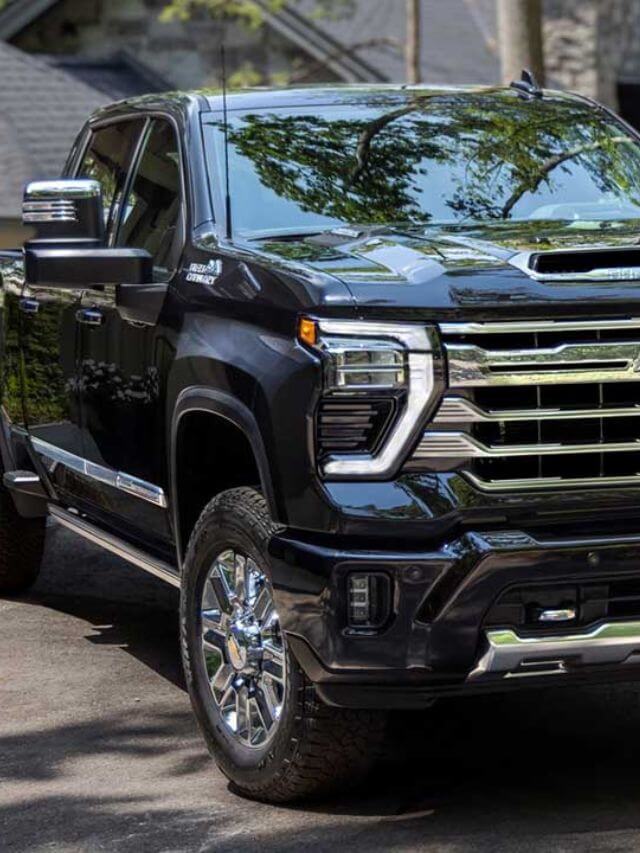 Frente de uma Silverado HD.