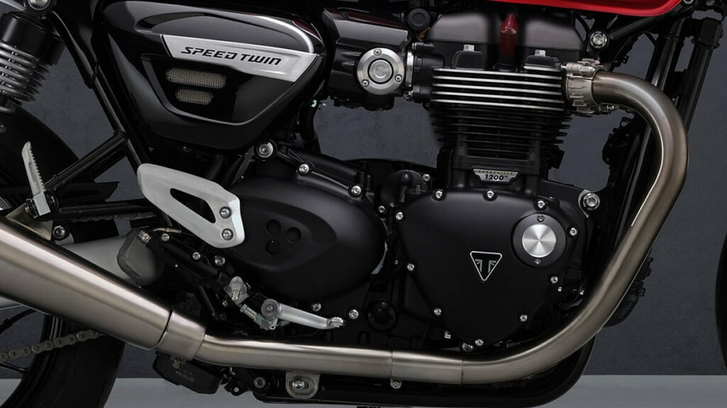 Motor da Speed Twin 1200 2023.