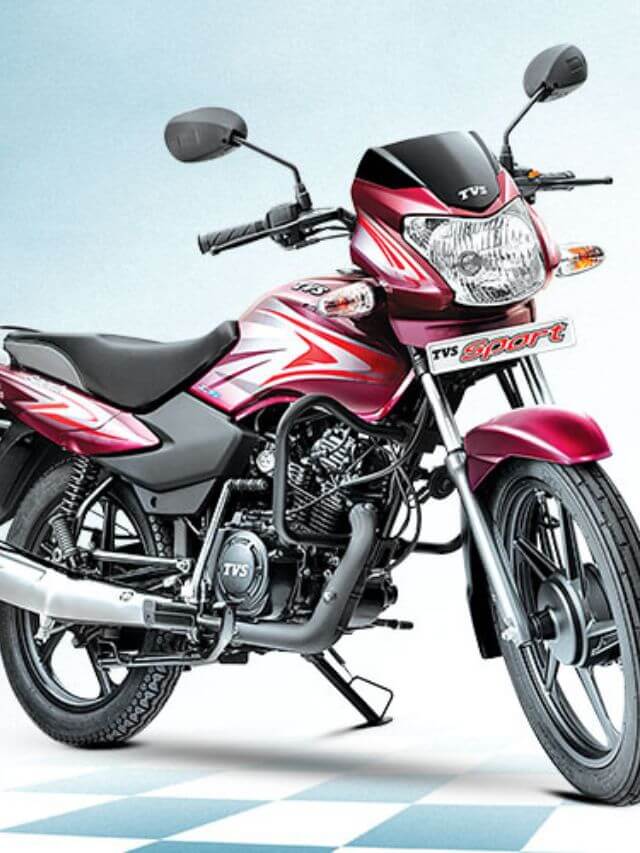 TVS Sport 110i em uma capa.