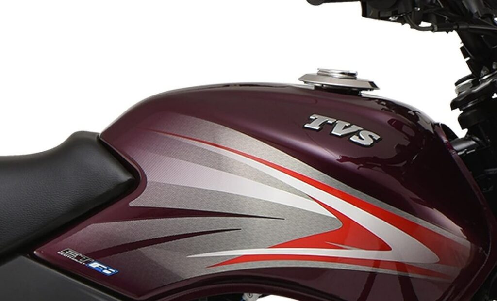Tanque da TVS Sport 110i 2023.