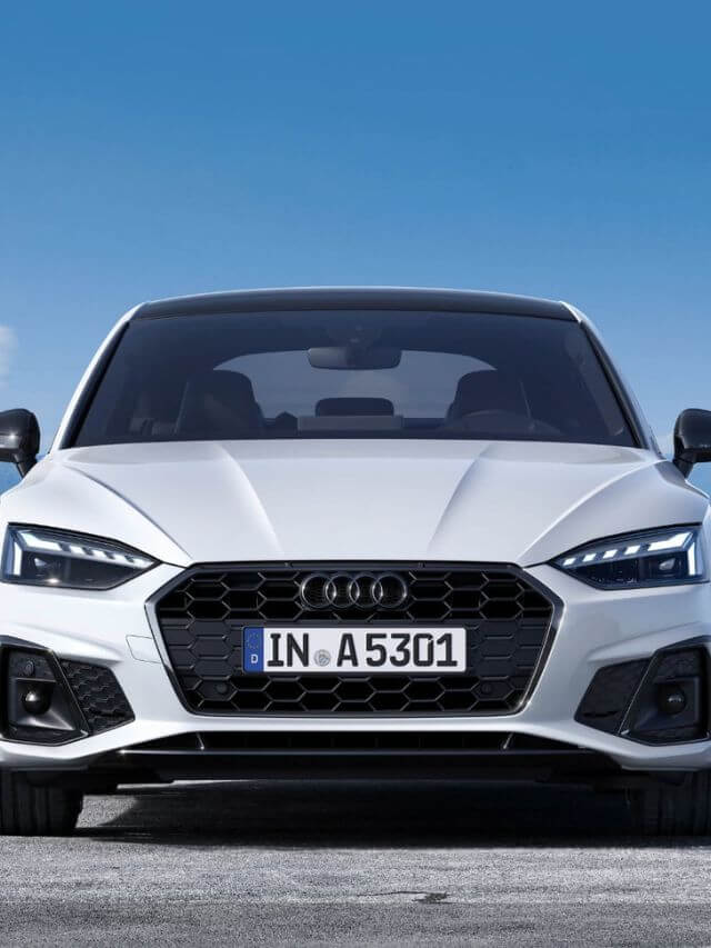 Frente de um Audi A5 2023.