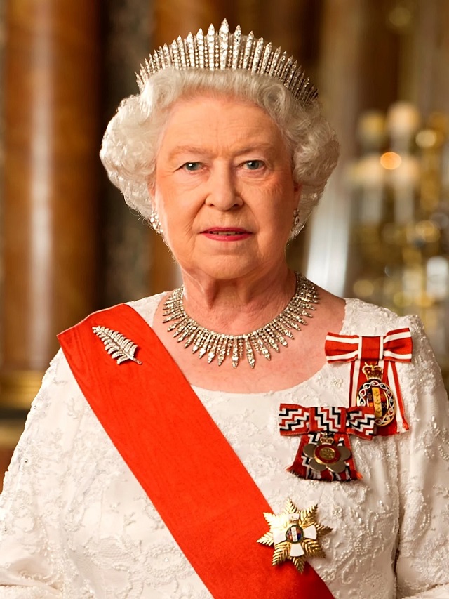 Foto de perfil da Rainha Elizabeth II