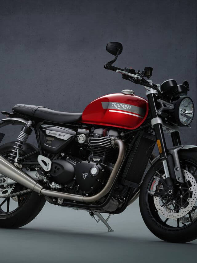 Speed Twin 1200 2023 vermelha.