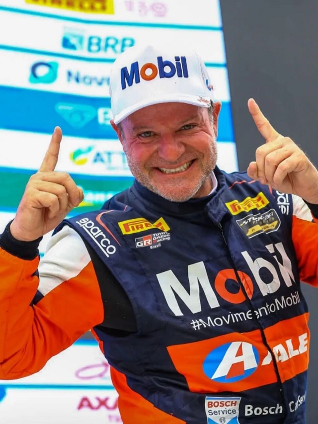 Foto do piloto Rubinho Barrichello