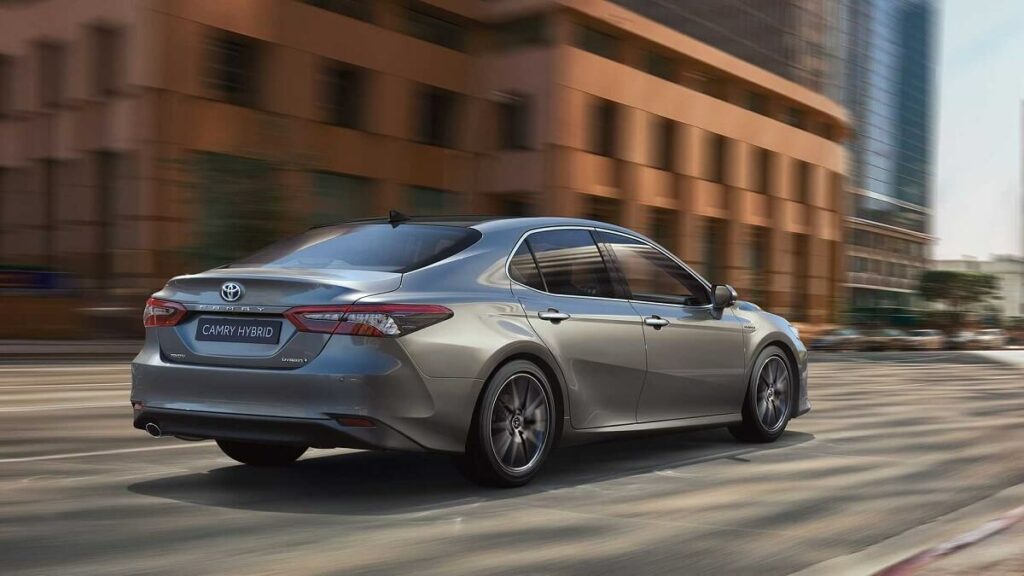 Foto da parte traseira do Camry 2023
