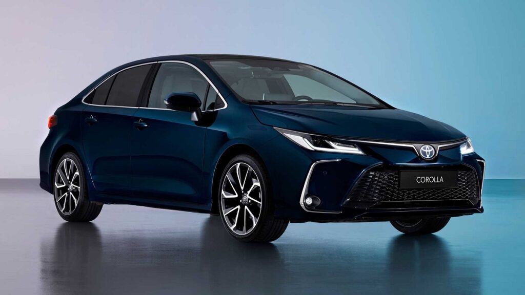 Foto de um Toyota Corolla sedan médio 2023