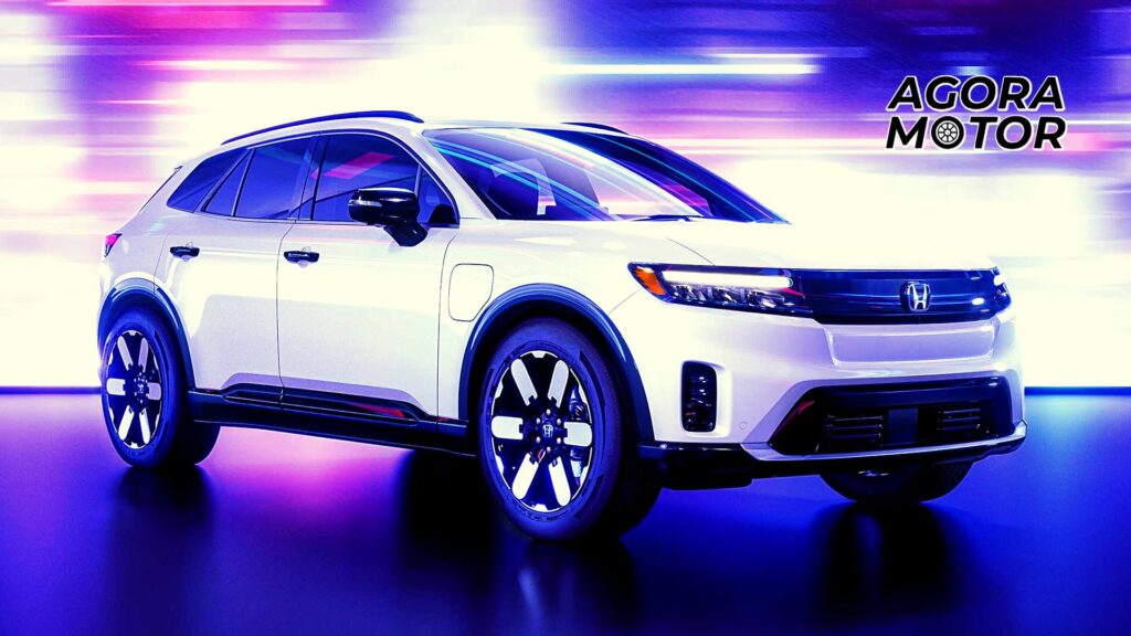 Foto de um Honda Prologue SUV EV branco