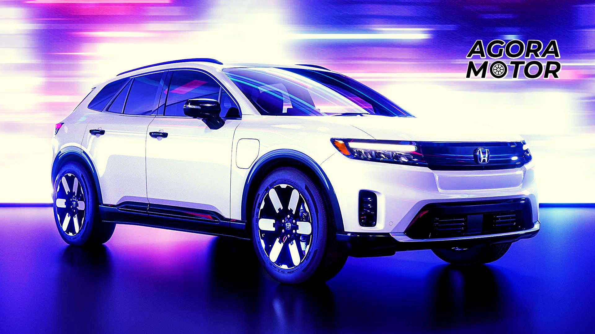 Foto de um Honda Prologue SUV EV branco