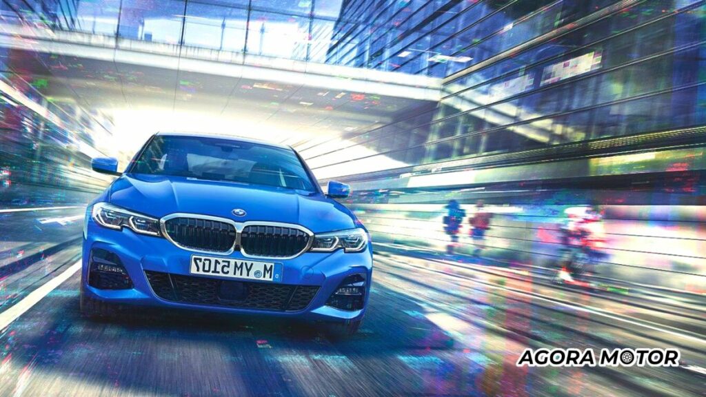 Frente da BMW 330e M Sport 2023.