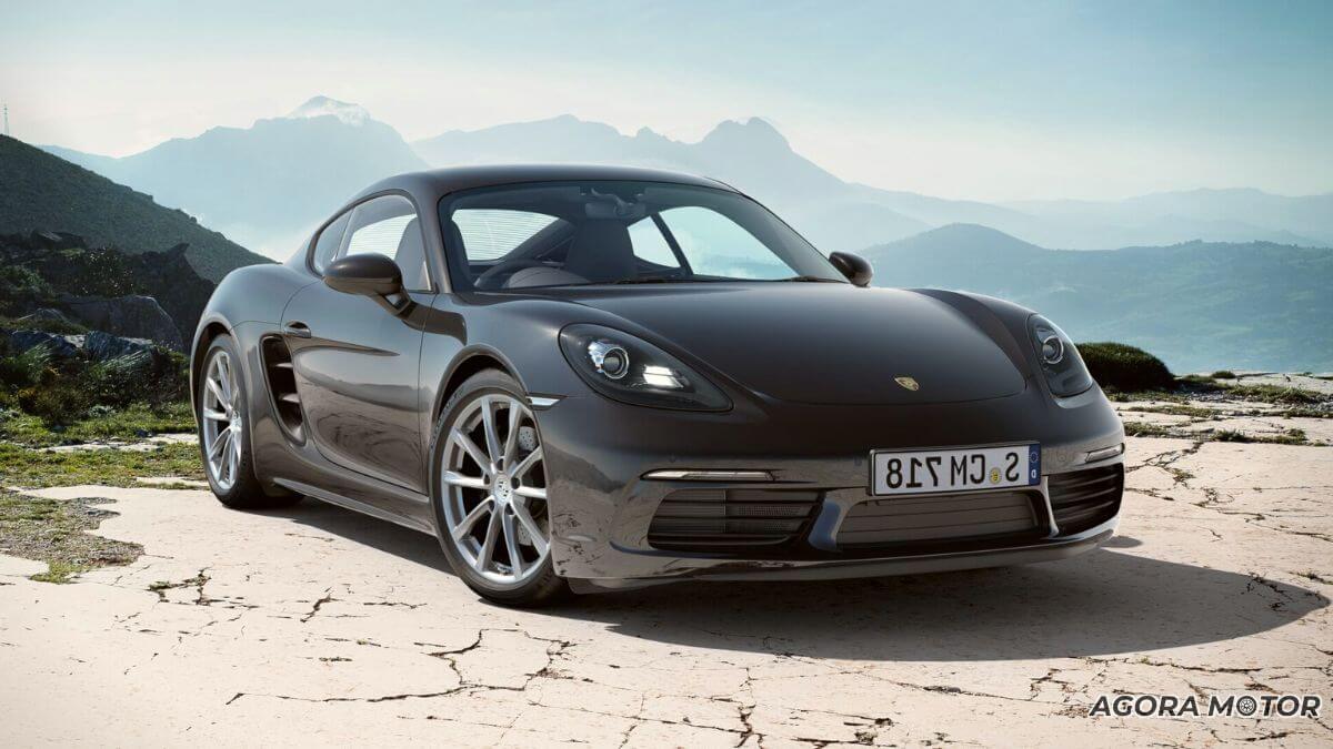 Porsche 718 Cayman 2023 de frente.