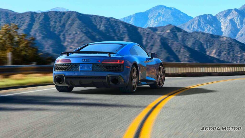 Traseira do Audi R8 2023