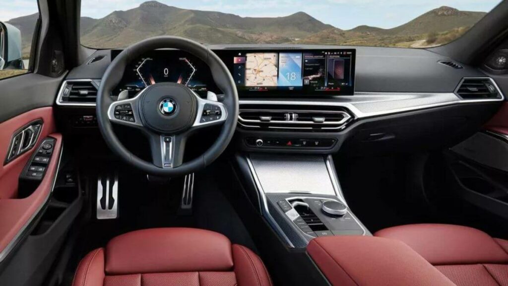 Interior da BMW 320i 2023.