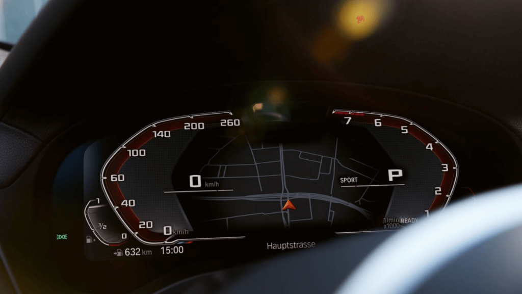 Painel de instrumentos da BMW X4 2023.