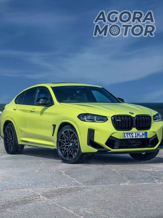 BMW X4 amarela.