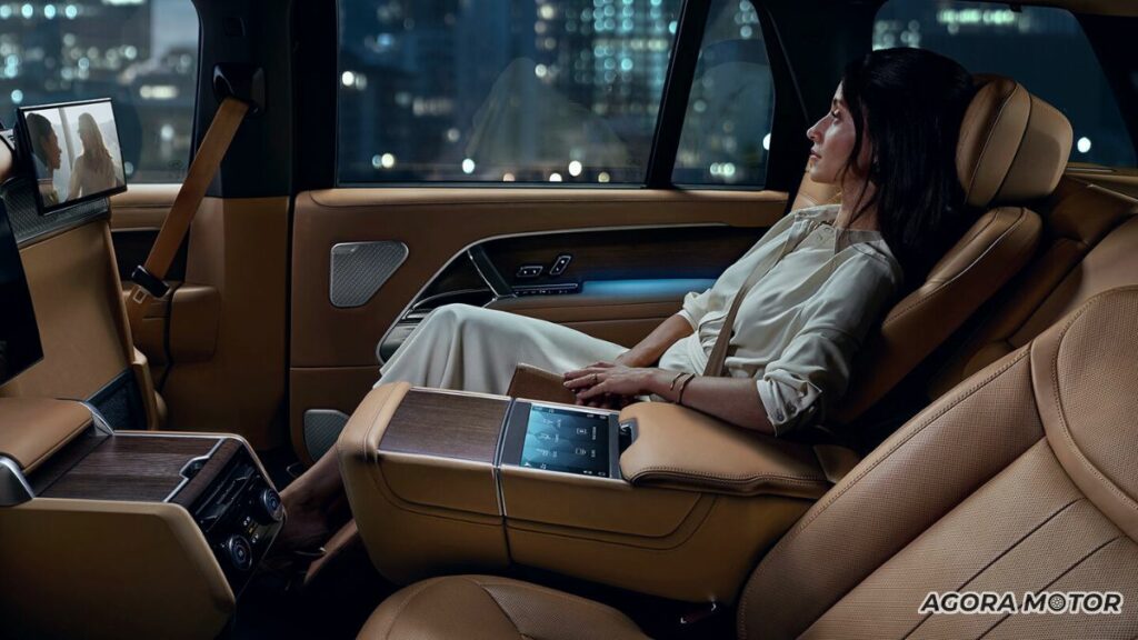 Banco traseiro, super luxuoso da Range Rover.