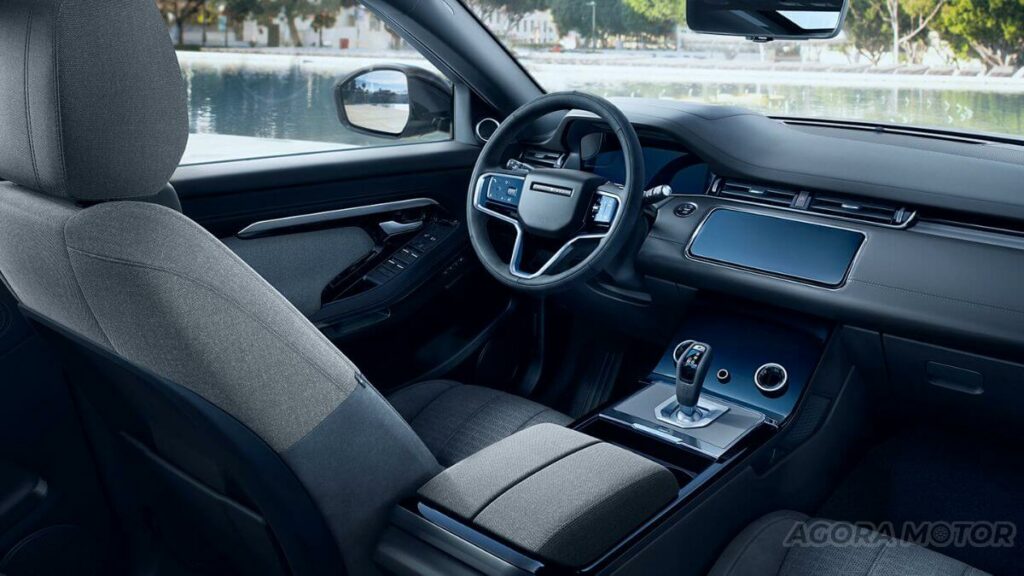 Interior moderno da Evoque.
