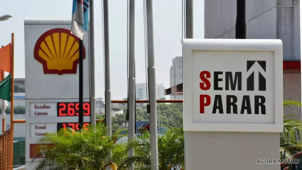 Posto Shell que aceita o Sem Parar.