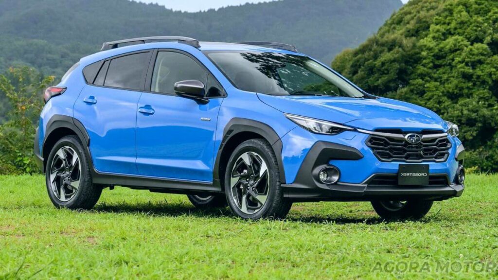 Crosstrek na cor azul.