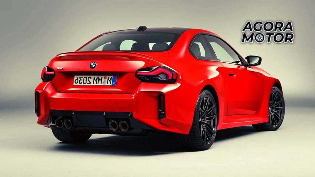 Foto da traseira de uma BMW M2 2023