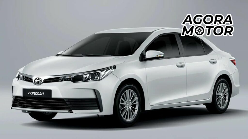 Foto de um Corolla Branco