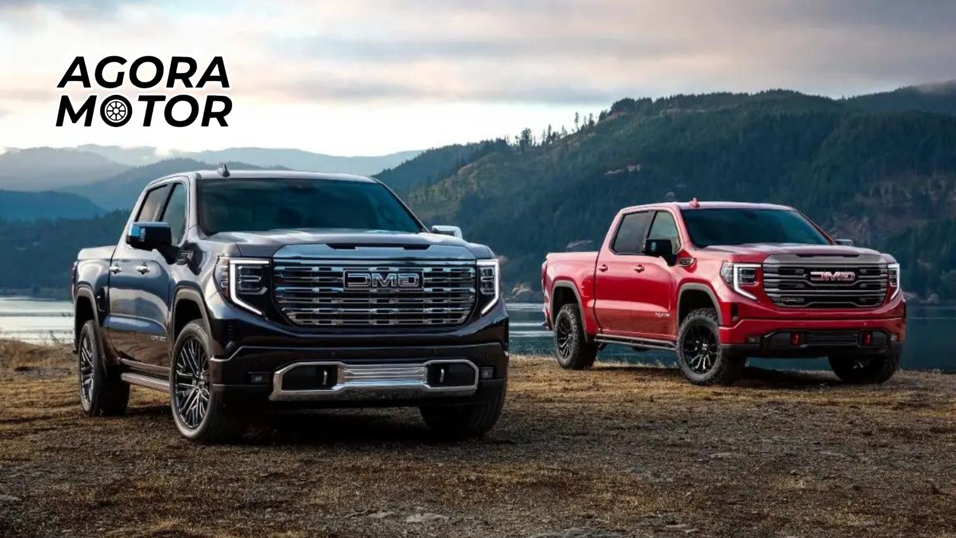 Foto de duas GMC Sierra 2023