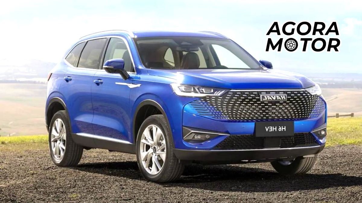 Foto frontal de um Haval H6 2023 em breve no Brasil