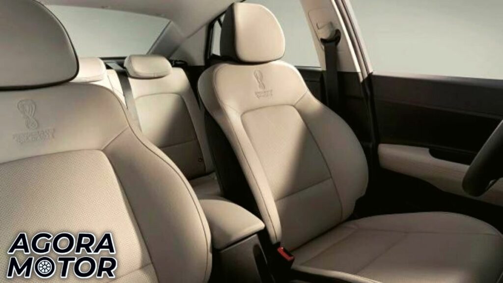 Foto do interior do Hyundai HB20 copa do mundo