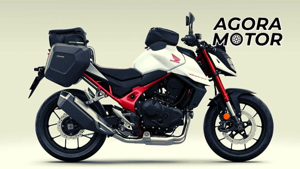Foto do visual da Honda Hornet 2023 de lado