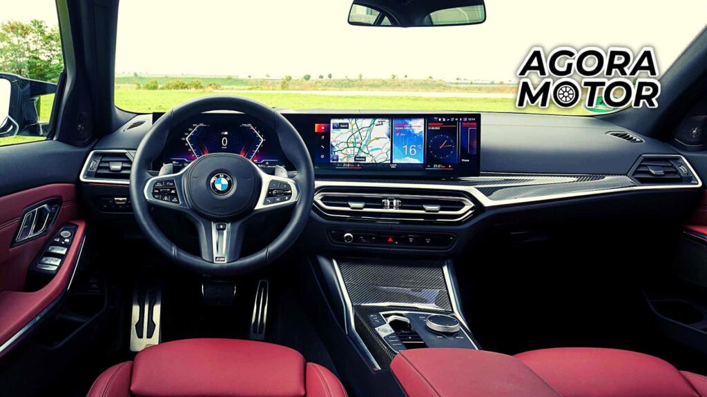 Foto do interior de uma BMW Série 3 2023