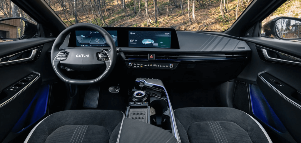 Foto do interior do novo Kia EV6 2023