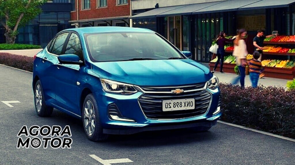 Foto de um Onix azul escuro