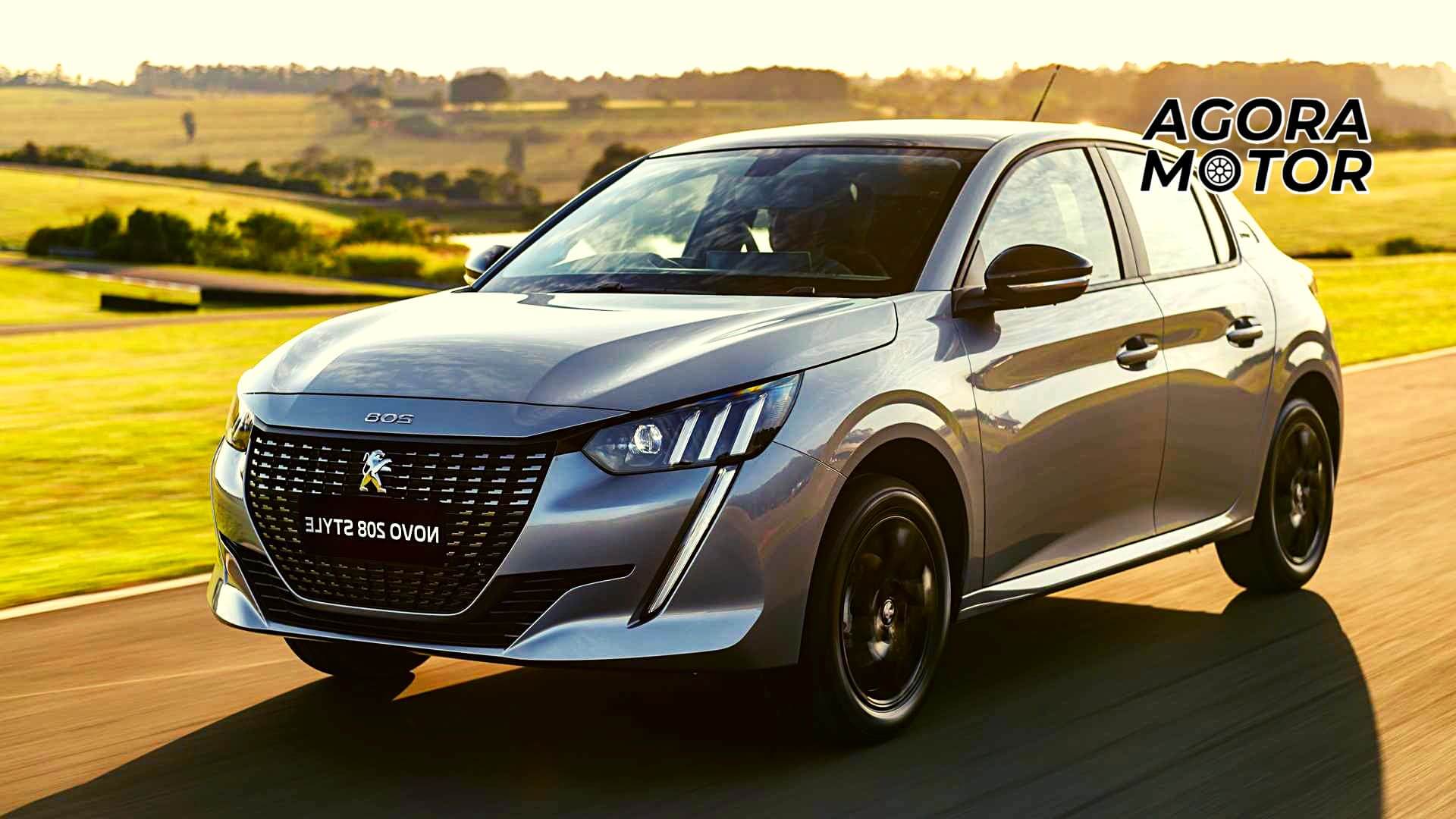 Foto de um Peugeot 208 2023, muito vendido em 2022