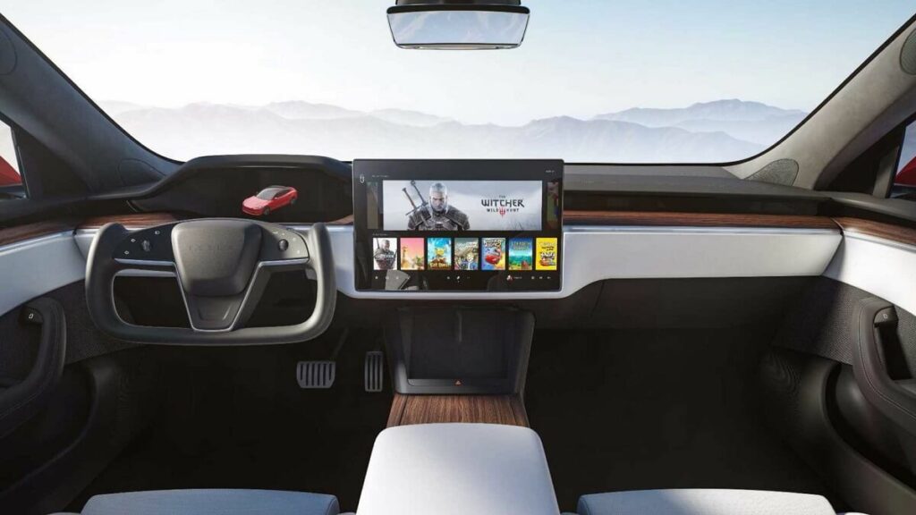 Foto do interior do Tesla Model x 2023