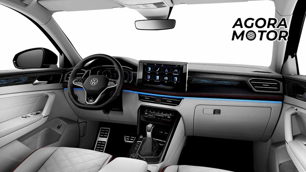 Foto de um Volkswagen Tayron X parte interna
