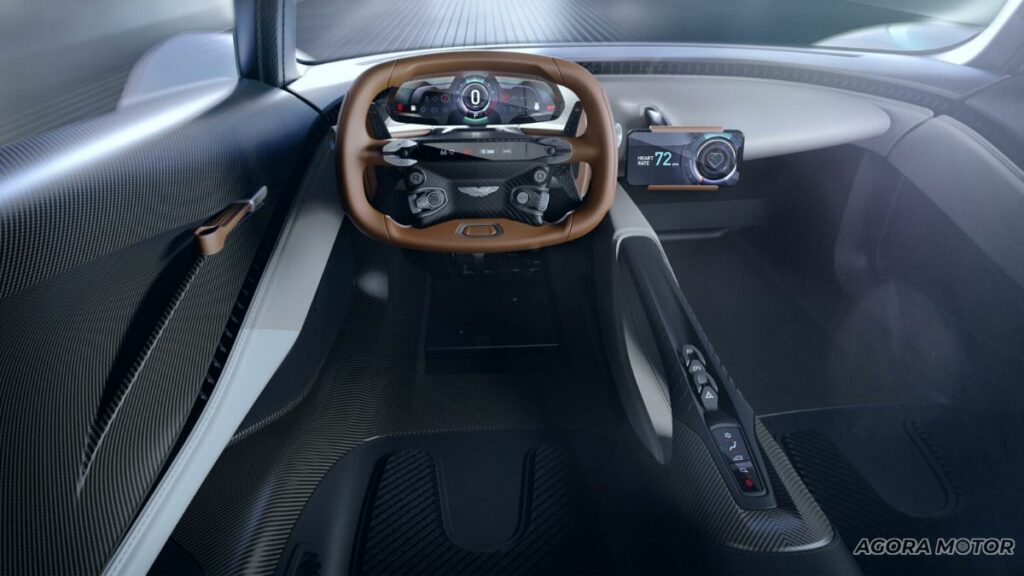 Interirior do Aston Martin Valhalla 2023.