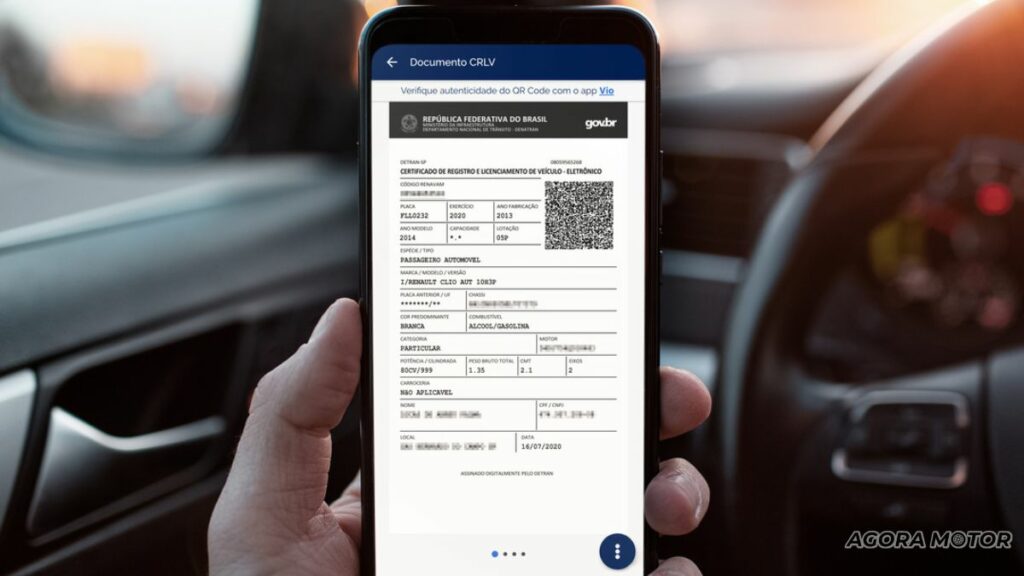 Como tirar o CRLV digital.