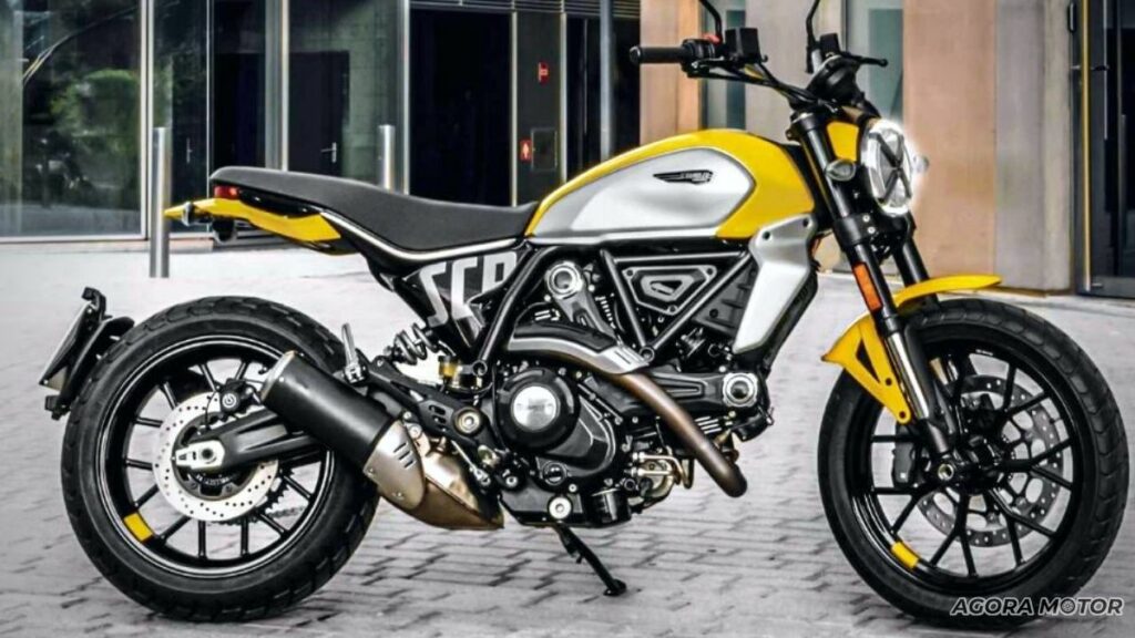 Lateral da Scrambler Icon 2023.