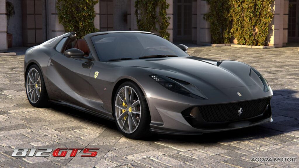 Dianteira da Ferrari 812 GTS.