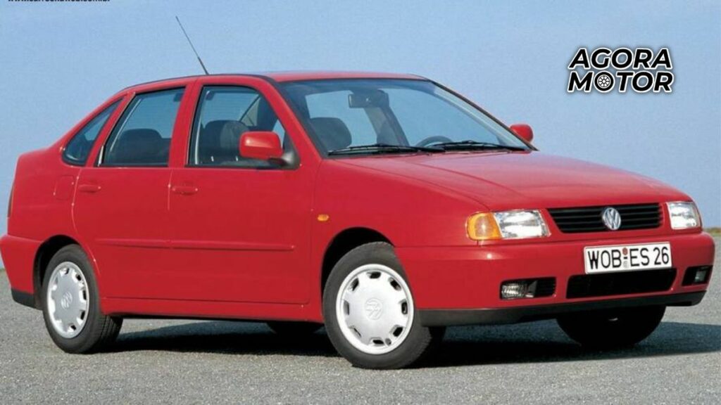 Foto lateral de um Polo Sedan