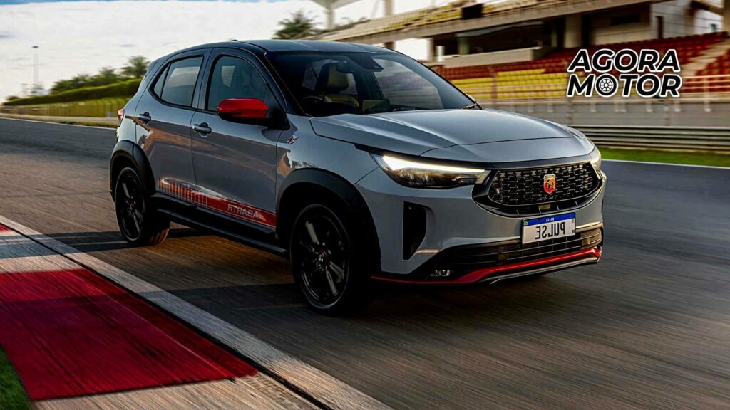 Foto lateral de um Fiat Pulse Abarth