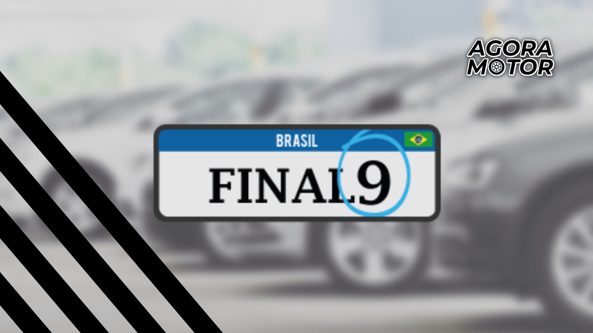 Placa com final 9